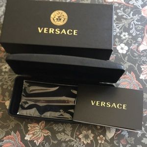 Versace eyeglasses case. No frames. Just the case and the box. Authentic